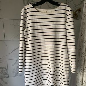 H&M Black and White Striped Dress